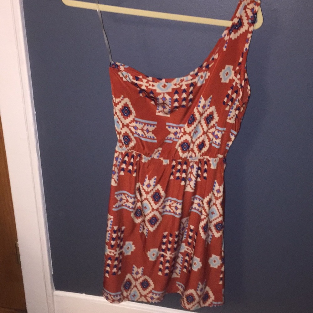 Charlotte Russe aztec one shoulder dress